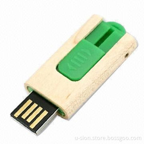 Wooden USB Flash Drive/Stick, Mini Size and Fashionable Design, CE/RoHS Mark